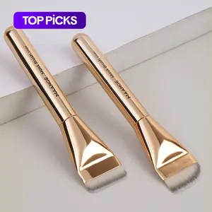 Makeup Brush Set, 2 Counts/set Flat Head Design Foundation Brush & Concealer Brush, Multifunctional Makeup Brushes Professional Makeup Tools for Applying Facial Mask #TOP PICKS