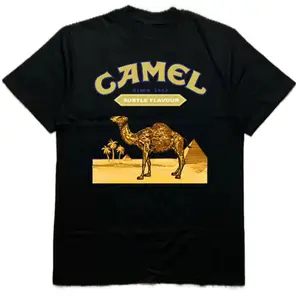 Camel Desert Short Sleeve Cotton T-Shirt, Men’s Women’s Unisex Vintage Streetwear Menswear