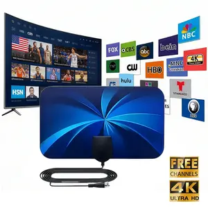 2026 TV Antenna Indoor for Smart TV with Amplifier Signal Booster for Long Range Reception,4K 1080P Digital Antenna for Local Channels