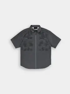 SHORT SLEEVE LASER CUT SHIRT
