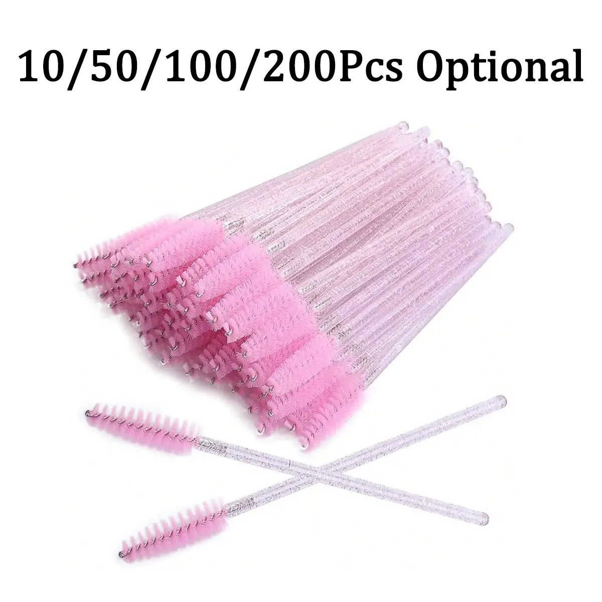 Disposable Eyelash Brush with Storage Container, Bendable Eyebrow Spoolies, Lash Brush for Lash Extensions, Eyebrow Spoolie, Castor Oil Brushes, Makeup, Cosmetics Brush, Makeup Brushes Kits, Cosmetics Makeup Tool