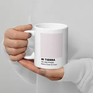 Mi Tierra - Blanco Como El Coco - White Glossy Mug