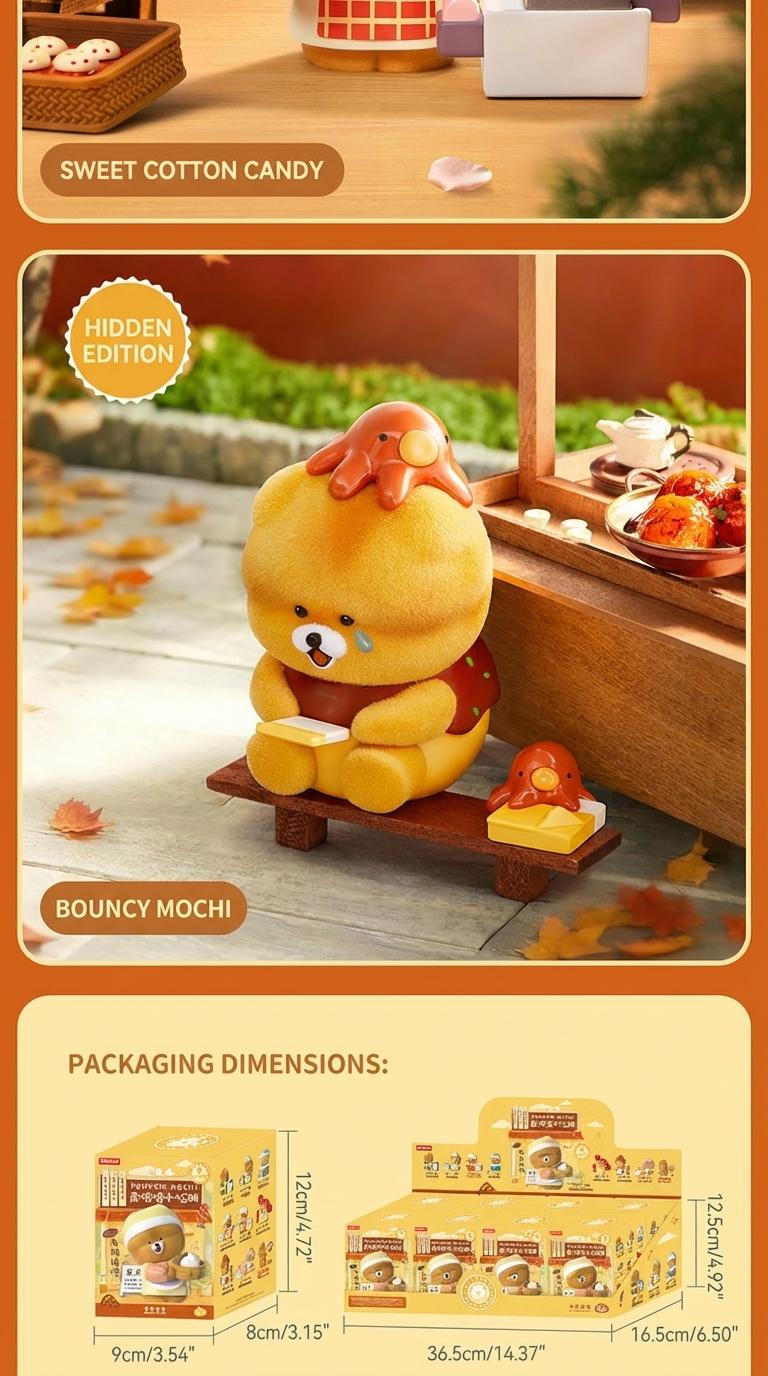 MINISO Mochi “Pop Pop” scented snack stall series blind box—figurine ornament, gift, trendy collectible, new cute figure; ideal for gifting and personal collection.