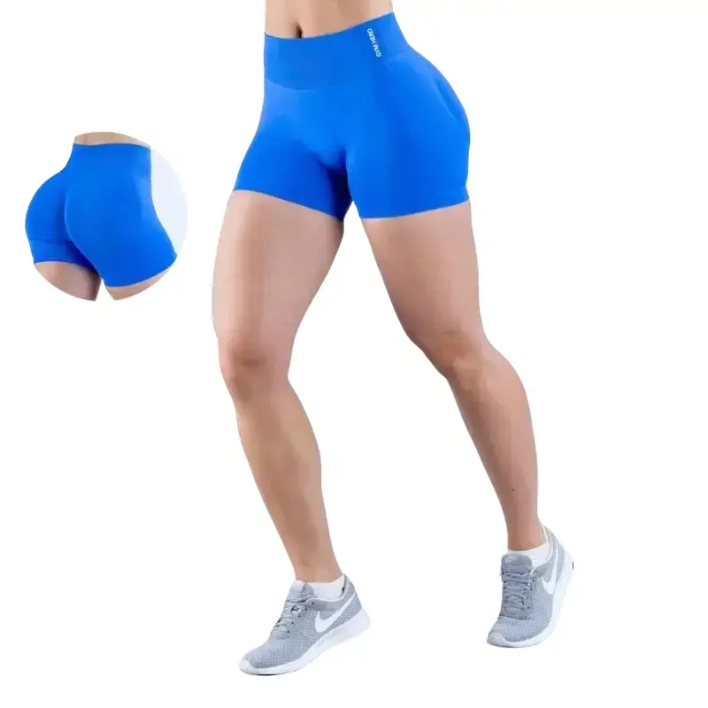 Women's Tight-Fitting Athleisure Shorts - Stretch Fabric, Breathable, Sweat-Wicking, Elastic Design - Gym Sportswear Bottoms, Solid Color Sporty Shorts for Yoga, Cycling, Daily Workout, Solid Color Shorts