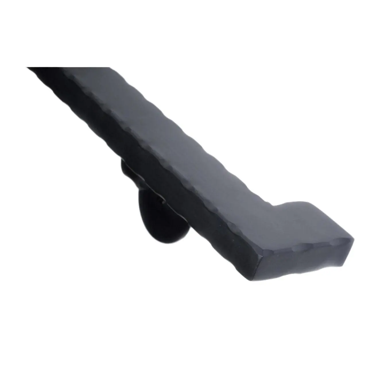 2"x1" Hammered Rectangle Metal Handrail