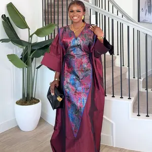 Arike Regal Boubou Dress Embellished with Brocade Design for Women Who Value Quality Over Quantity Stand Out on Any Occasion