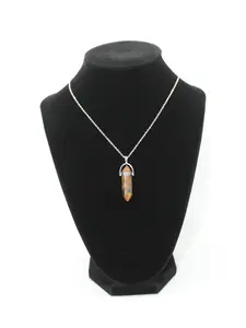 Warrior Spirit Tiger's Quartz Necklace | Tiger's Eye | Courage | Confidence | Empowerment trendy stainless