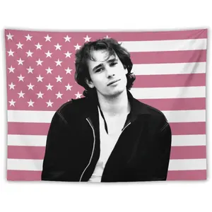 Jeff Poster Buckley Tapestries, Aesthetic Decorative Wall Hanging, Funny Graphic Flag Banner for Bedroom Living Room 60"x40"