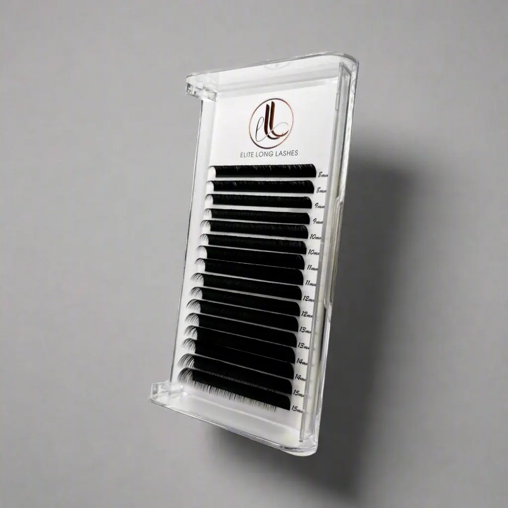 D Curl Cashmere Eyelash Extensions | Multi-Diameter | Matte Black
