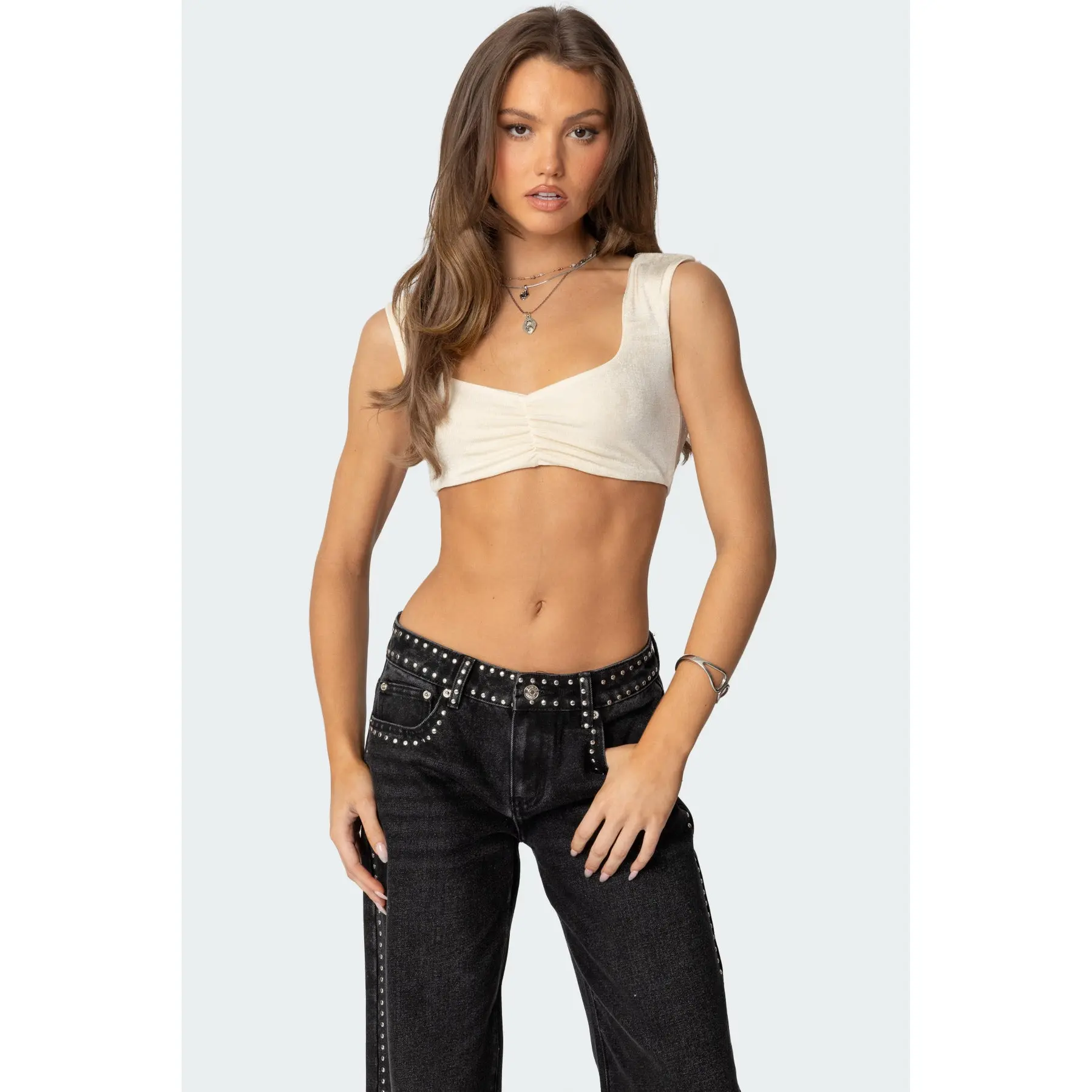 Summit Ruched Crop Top Summit Ruched Crop Top