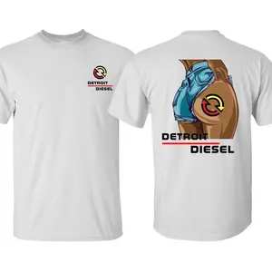 Detroit Diesel T-shirt, Engine Lady Graphic Tee, Truck Lover Tee, Classic Truck & American, Casual Unisex Streetwear, Casual Top for Men & Women