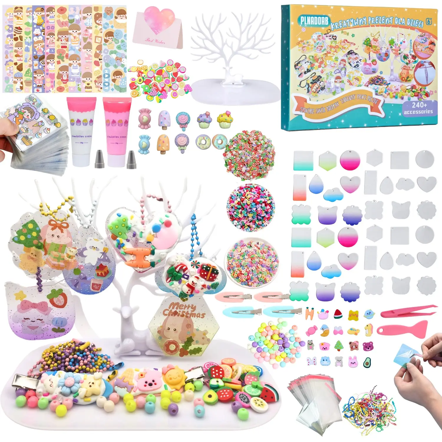 660pcs Kids DIY Gu Ka Set, Fun Toys Crafts for Boys and Girls, Stickers, Sticker Sheets, Guka, Cream Glue, DIY Keychain, Deer Display Stand, Creative Gift Kit, Diy Art Stickers, Diy Kits