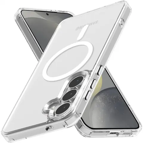 Magnetic Phone Cases for Samsung S26 25 24 23 22 ULTRA S26 25 24 23 22 PLUS S25 24 23FE Case Hard [Compatible with Magsafe Wireless Charging] Yellowing Resistant Magnetic Cover Clear para Rugged Best Phone Cases for Samsung S26 Clear, Phone Accessories, S