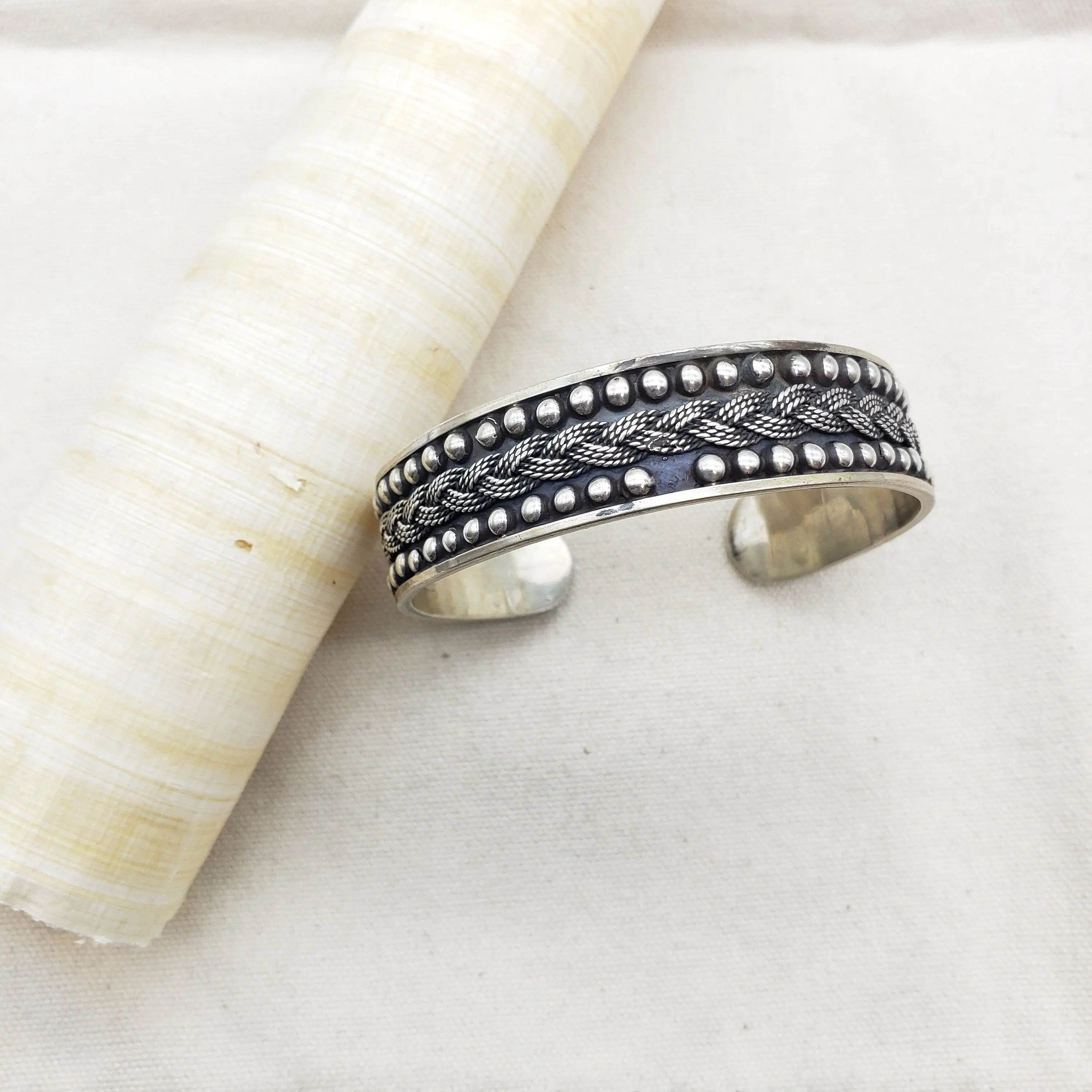 Bedouin Braided Rope Cuff Bracelet- Made in Egypt