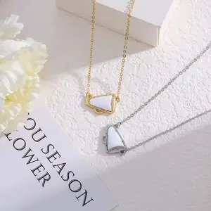 Cheer Necklace for Women Coach Mom Cheerleader Gift Elegant Brass Charm Pendant Simple Unique Design Perfect for Any Occasion Cheerleading Accessories