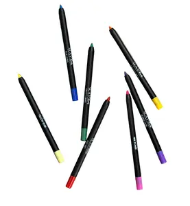 Gel Liner Color Bundle - GRITTY GREEN PINK POWER BLUE VIBES PURPLE HAZE YELLOW FEVER ORANGE PEEL RAD RED