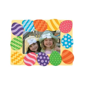 Easter Egg Picture Frame Magnet Craft Kit - Makes 12