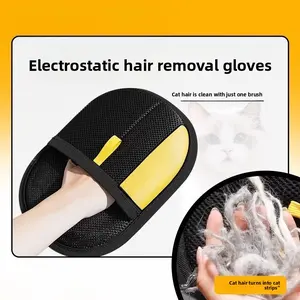 Electrostatic Pet Hair Removal Glove - Efficient Cat Dog Fur Cleaner & Grooming Brush, Adsorption Shaver for Sofa & Clothing, Essential Pet Care Gadget