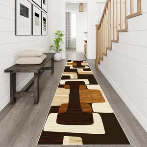 Abstract Geometric Pattern Floor Mat, 1 Count Non-slip Soft Floor Carpet, Decorative Area Rug for Home Living Room Bedroom Study Room, Modern Abstract Rug