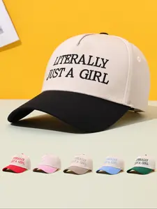 Unisex Darlin' Trucker Hat, Woven Fabric, Fitted Style Stylish Hat, Letter Embroidery Design, Perfect for Spring & Autumn Outdoors