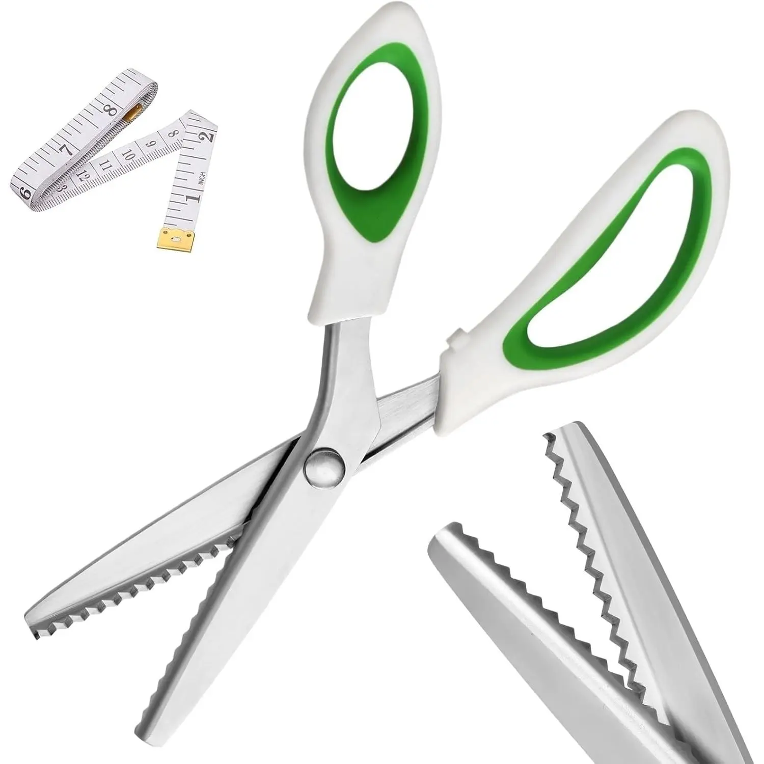 Pinking Shears9 Zig Zag  for FabricPinking Shears  for Fabric CuttingProfessional Handheld DressmakingGreat for Many Kinds of Sewing Fabrics Leather and Craft Paper