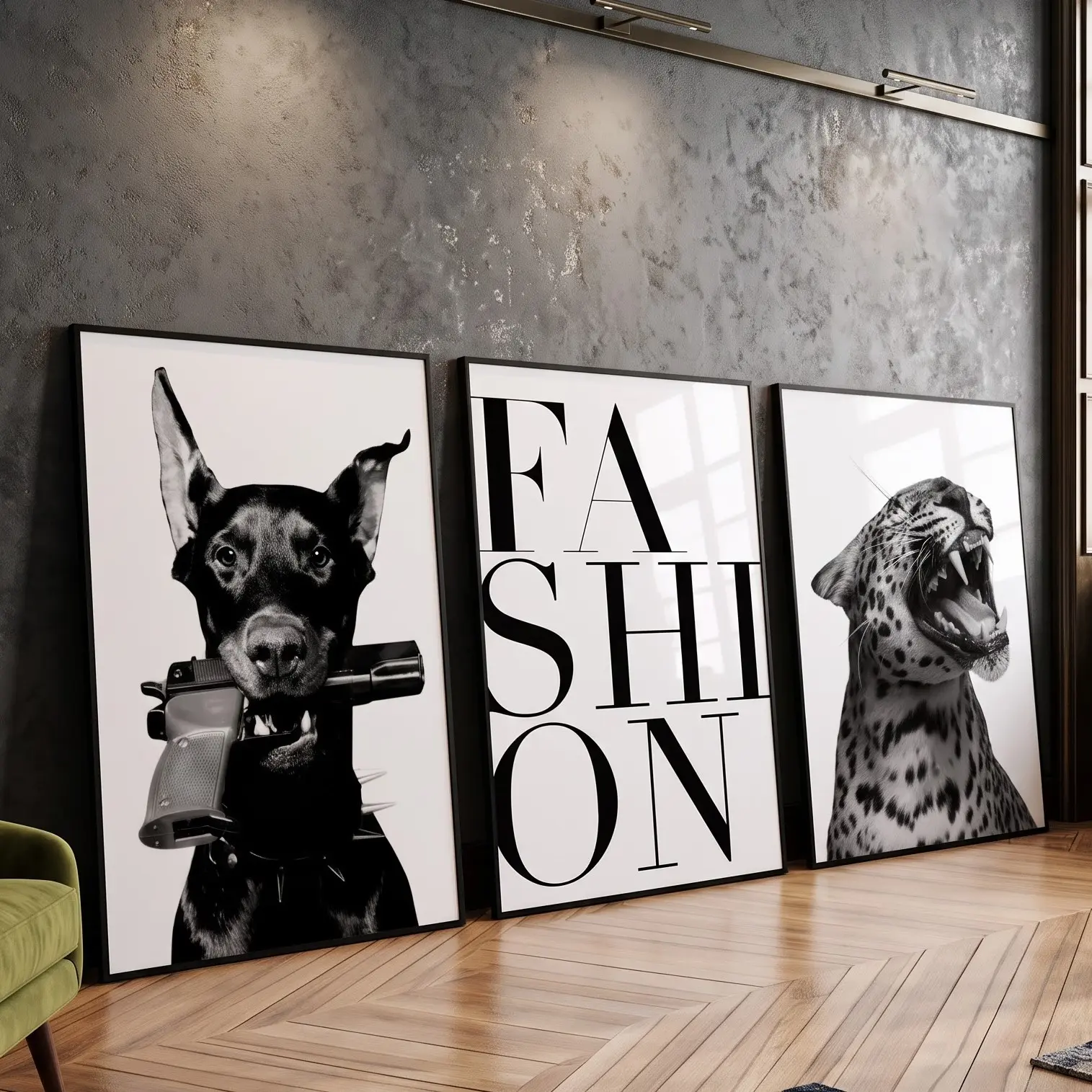 Set of 3 Luxury Designer Wall Art Poster, Fashion Print Poster -Fine Art prints - Popular Prints