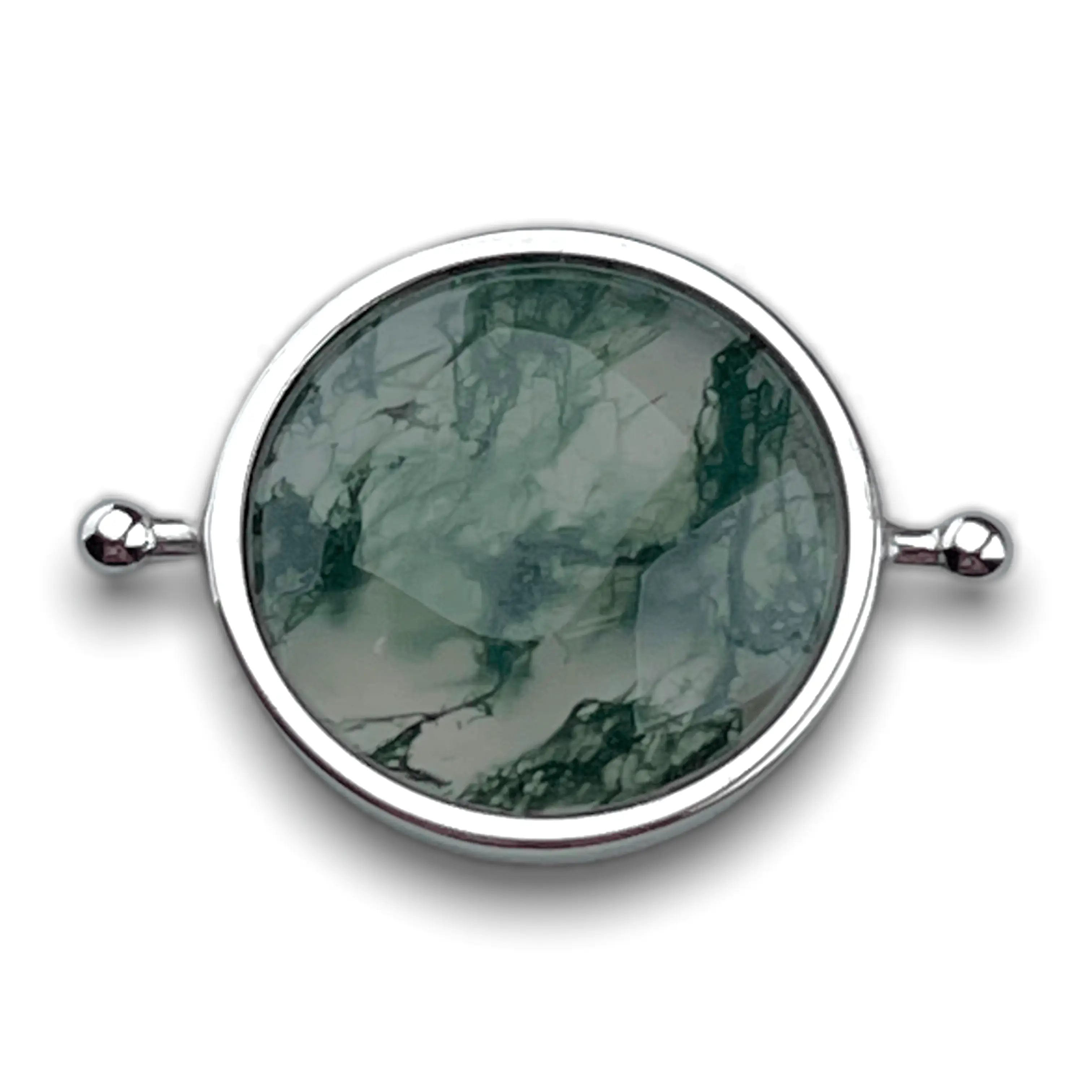Moss Agate Round Crystal Element