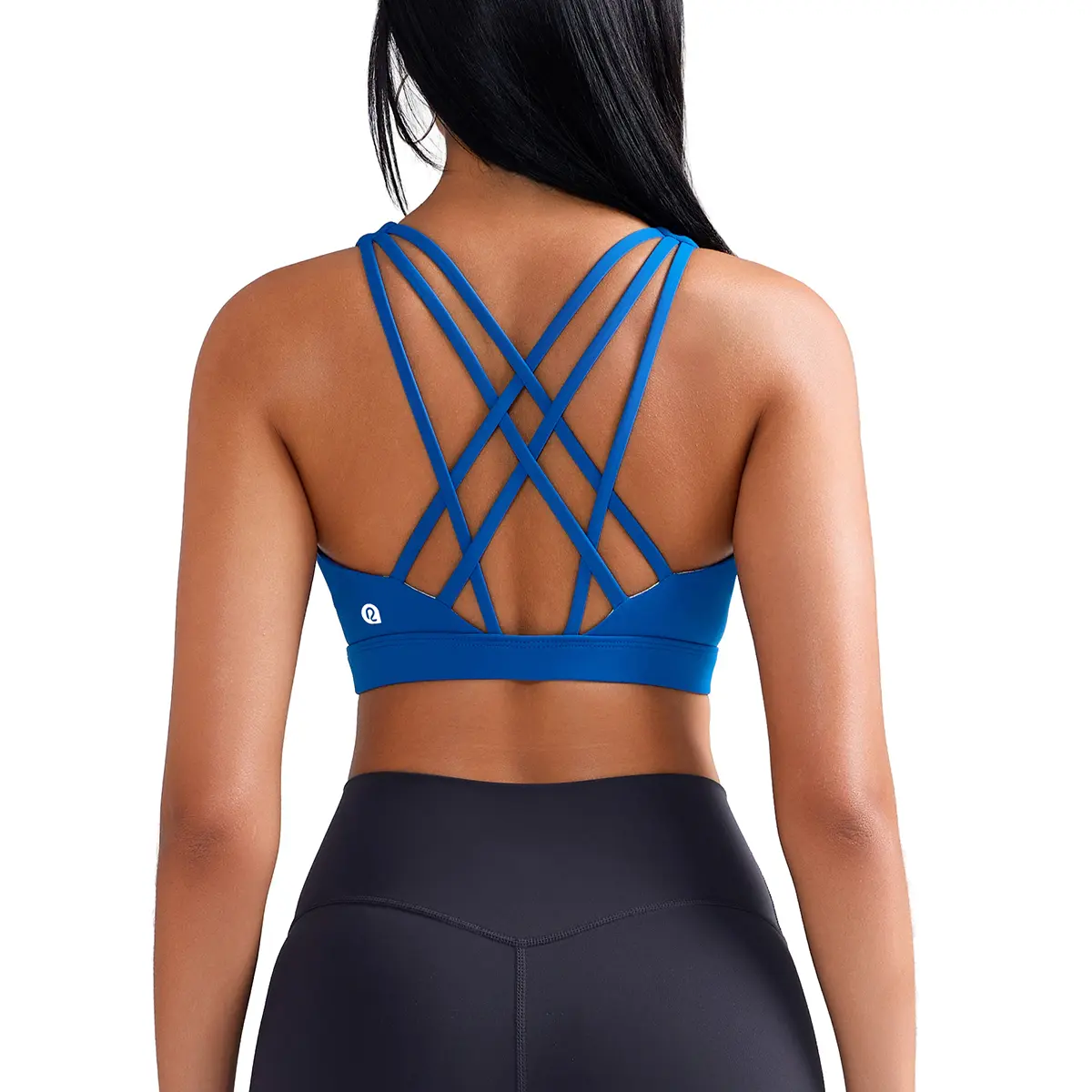 RUNNING GIRL Women's Medium-High Impact Strappy Padded Sports Bra - Breathable Sports Lingerie, Removable Pads, for Upper Body Workout, Womens Fitness & Workout Outfit Inspo Daily Wear Sportswear#sohochic #tiktokshopstockup