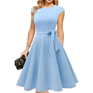 Women's Cocktail Dresses, Formal Wedding Guest Church Modest Graduation Party Prom Dress 2025