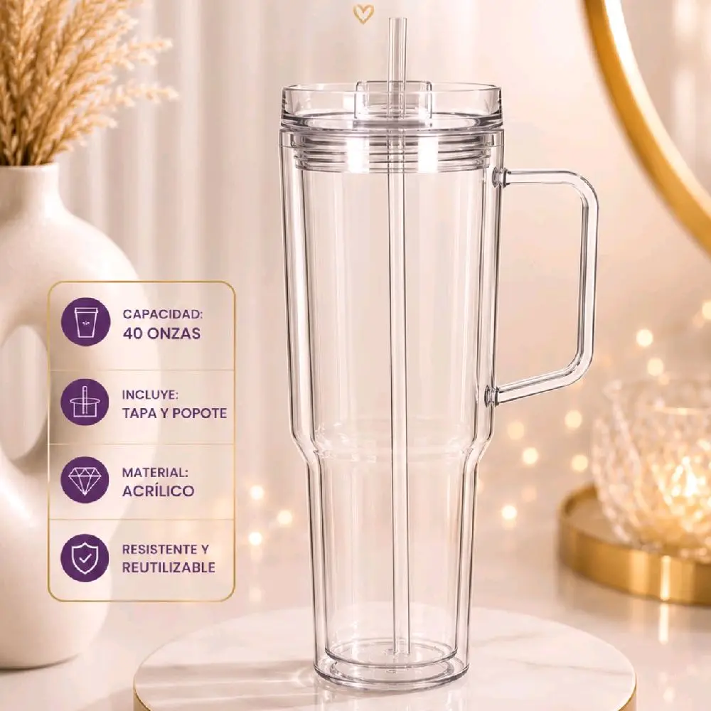 Vaso Personalizado De 40 onz - Diseñado En Live Si Asi Lo Deseas.