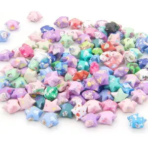2240Pcs Origami Star Paper Strips Kit, 4 Different Designs of Cute Cartoon Origami for DIY Handcrafts, School Teaching Origami Star Paper
