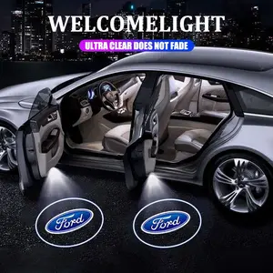 Ford Logo Wireless Courtey Car Door Projector LED Welcome Lights, Compatible with Puma Mondeo Focus Fiesta Kuga Explorer Everest