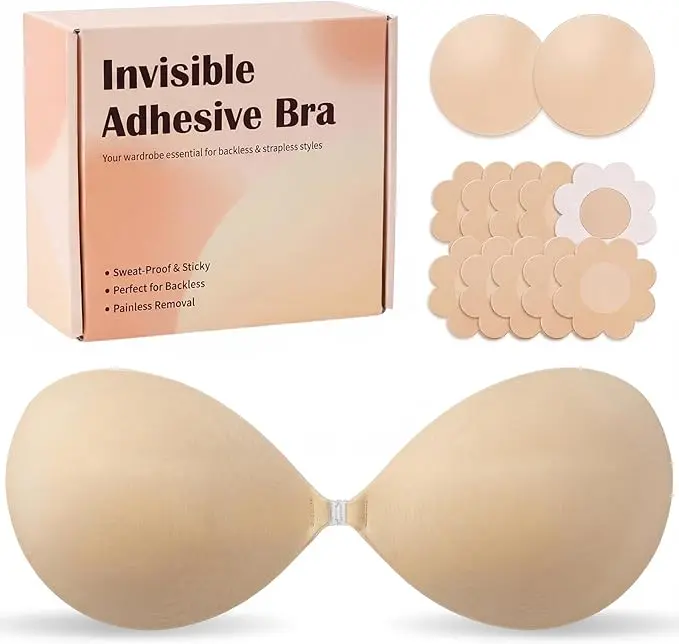 PoseFree Sticky Bra for Women Push Up Adhesive Bra, Strapless Backless Invisible Reusable Bra with Upgraded Front Clasp 4.5 4.5 out of 5 stars   (2) | Search this page wireless