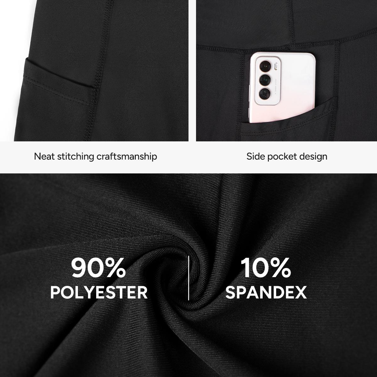 Nebility Compression Shorts for Men Sport Shorts Athletic Workout Running Performance Baselayer Underwear with Side Pockets