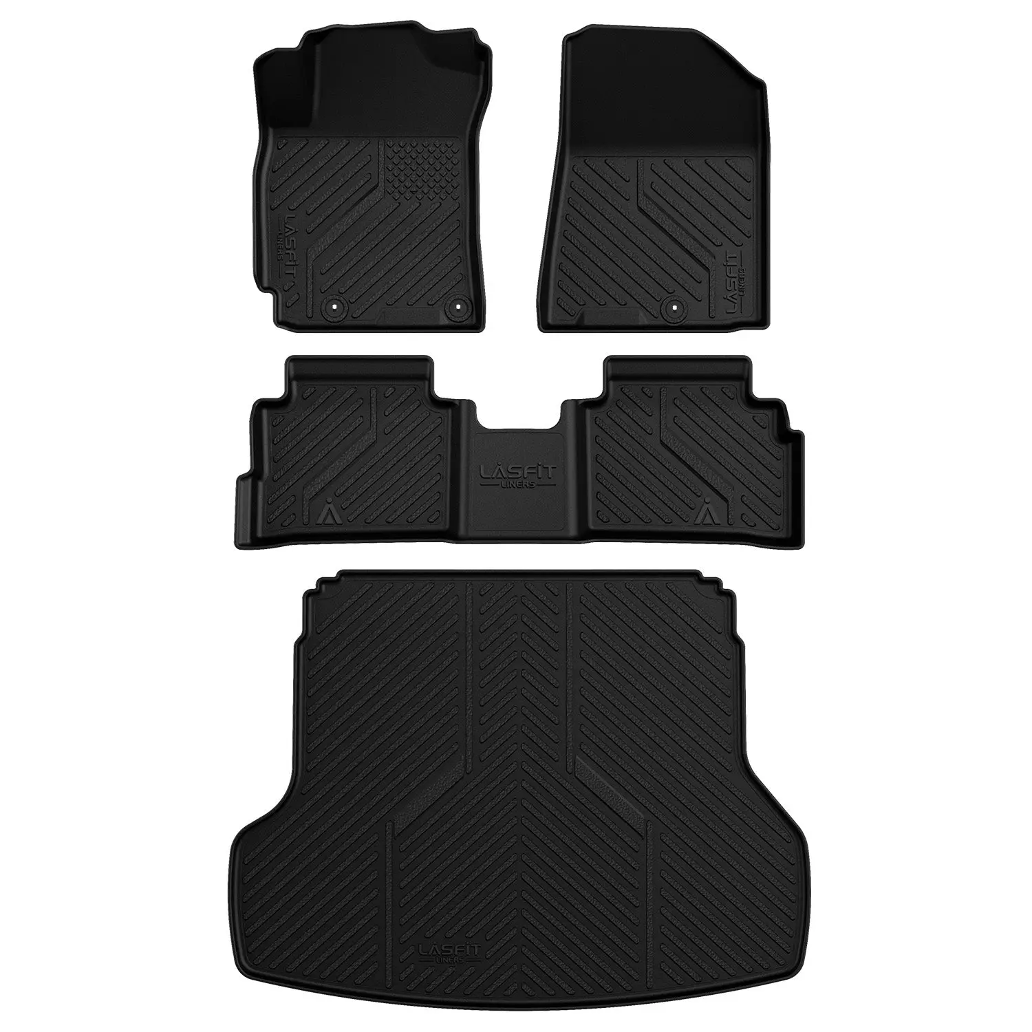 Lasfit Custom-Fit Automotive Mats - Floor & Cargo Mat Set for 2019-2024 Kia Forte, Car Accessories, Auto Interior Part