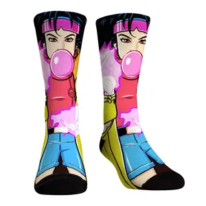Rock Em Elite X-Men HyperOptic Character Crew Socks - Jubilee