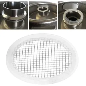 Stainless Steel Gasket 2in Mesh Screen for Tri Clamp Connections Homebrew Distilling Carbon Filter 10 Mesh