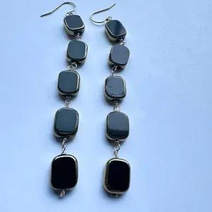 Long Glass Earring