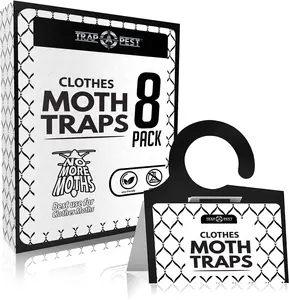 Trap Pest Clothes Moth Traps 8 Pack - Best for Clothing Moths - No More Moths - Effective Moth Control Solution