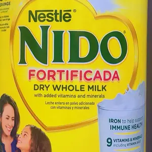 Nestle Nido Fortificada Dry Whole Milk Powder 56.4 ounces with 9 Vitamins & Minerals for Immune Health Support