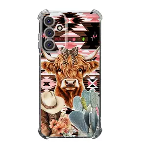 Creative Cow Pattern Phone Case For SAMSUNG GALAXY A14 A15 A16 A25 A26 A34 A35 A36 A53 A54 A55 A56 4G 5G Gift Ideas Anti-drop Cellphone Protective Case Soft Transparent Shockproof Mobile Phone Cover