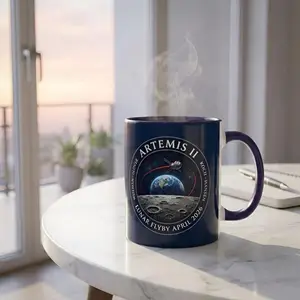 [SALE OFF] Artemis II Lunar Flyby Mug | NASA Space Astronomy Mission 2026