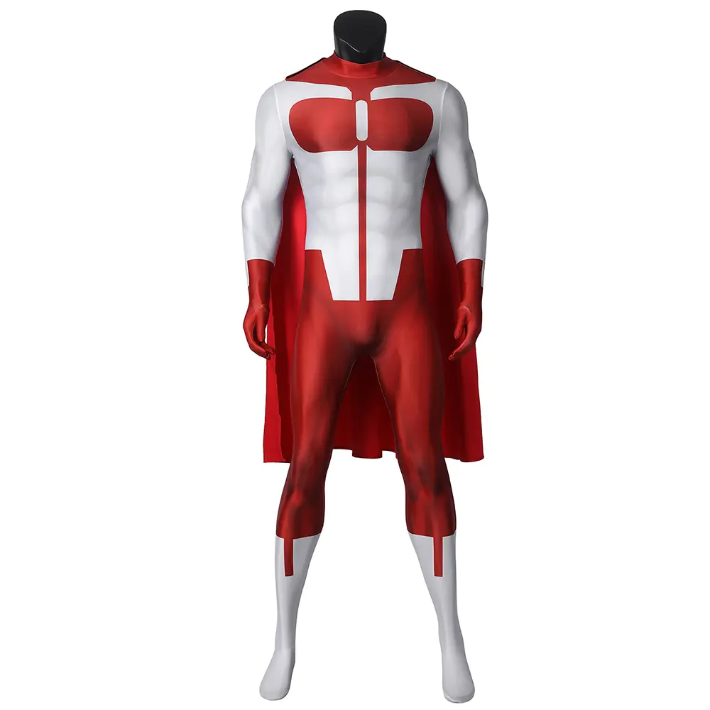 ECOSLAND Men's Thragg Superhero Costume - Nolan Grayson Breathable Bodysuit with Cloak, High Restoration Superhero Costume Tops & Corsets, Normal Type Cartoon Holiday Outfit for Fans, Hand Wash Only