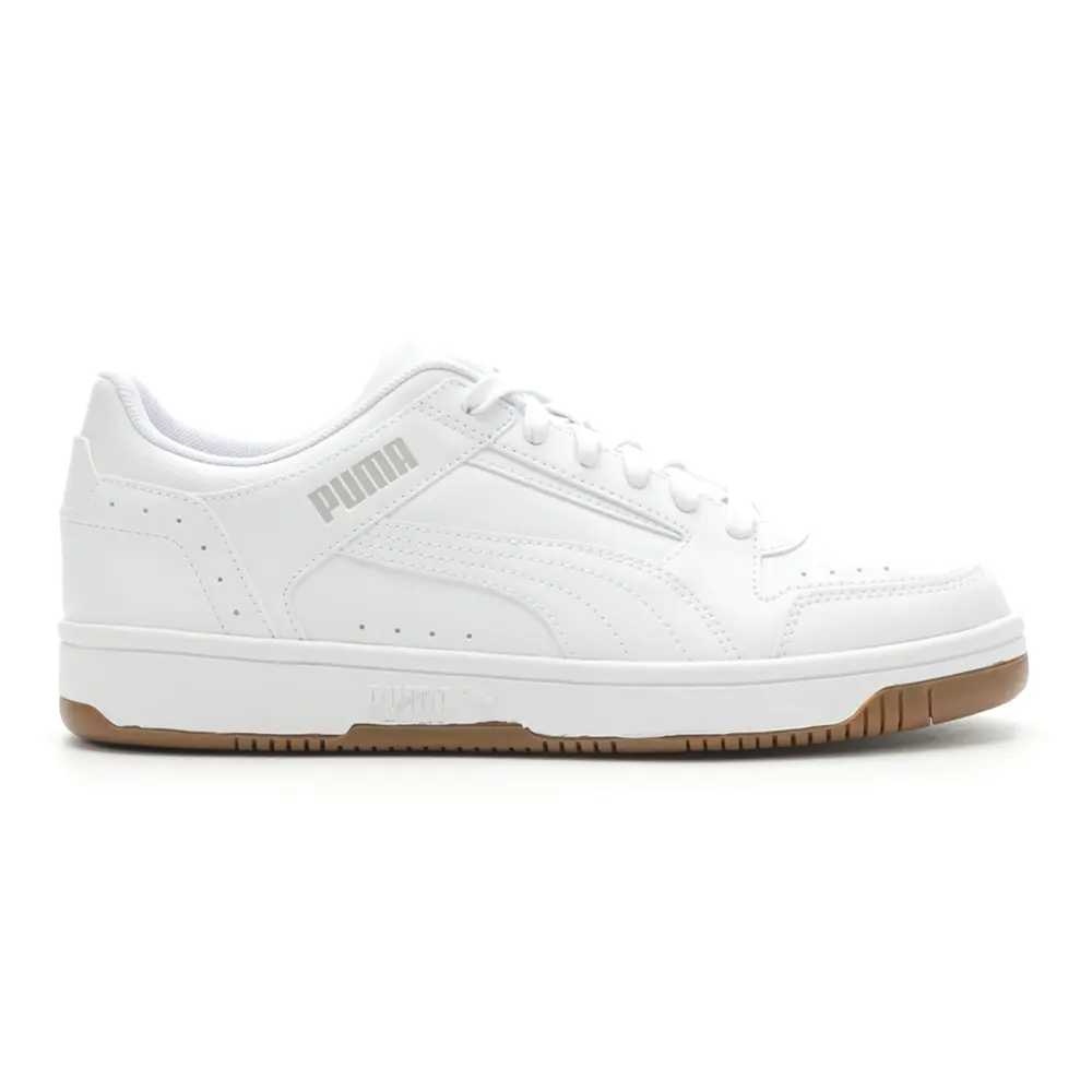 PUMA Mens Rebound Joy Low Lace Up Sneakers Shoes Casual - White