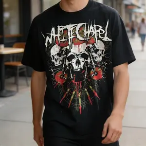 Vintage 2000's Whitechapel Band T Shirt - Unisex Crewneck 100% Preshrunk Cotton Soft Breathable Fabric USA Printed Eco-friendly Inks