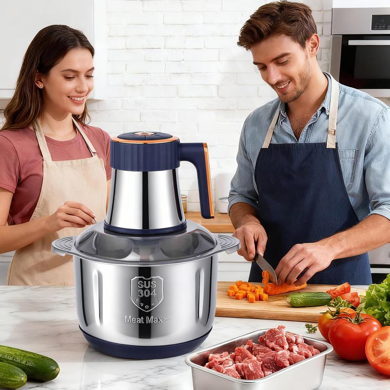 Meat Max Electric Chopper, 4L Mixing Bowl, 5 Speed Settings, 500W Meat Grinder for Meat, Fruits, Vegetables & Baby Food