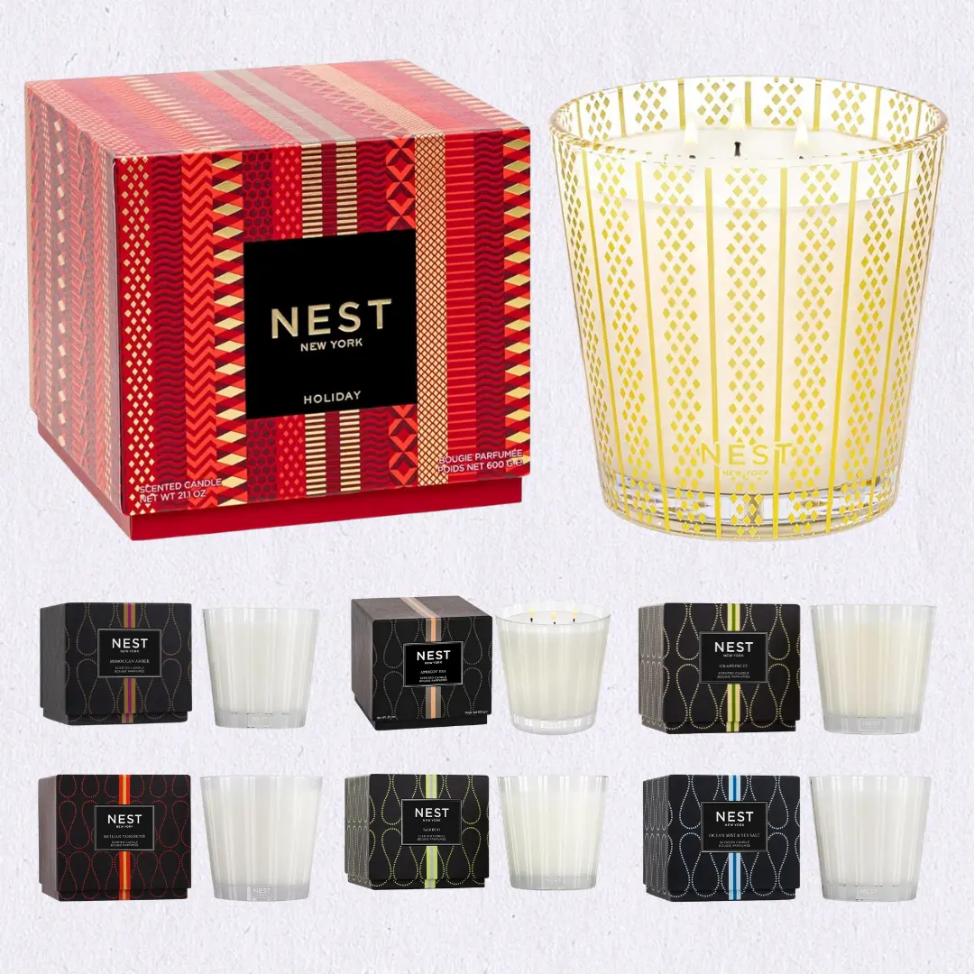 NEST New York Scented 3-Wick Candle, Bamboo - 21.2 oz - Up to 100-Hour Burn Time