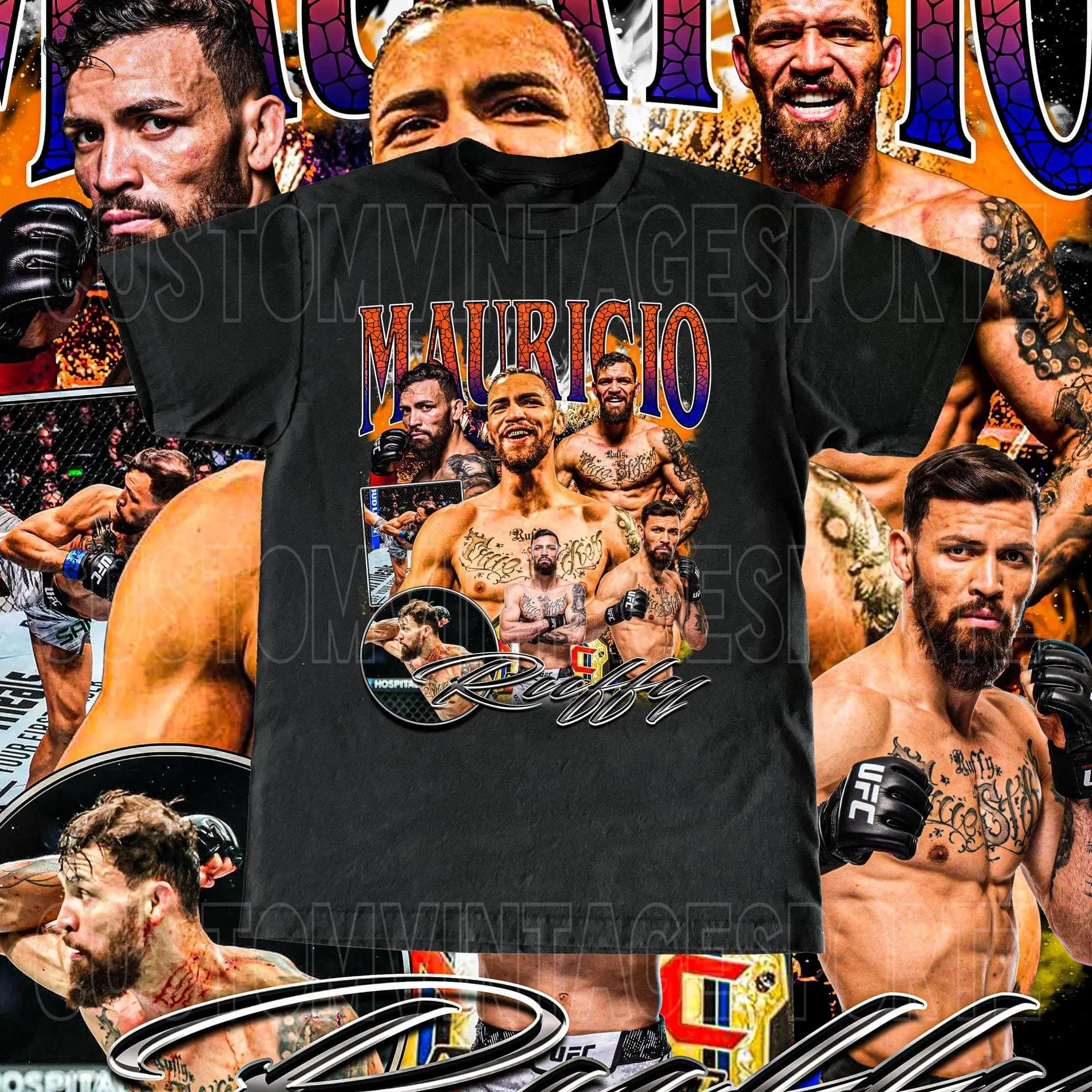 Vintage Mauricio Ruffy Shirt - Vintage Design High Quality Fighting Nerds MMA Fan Gift