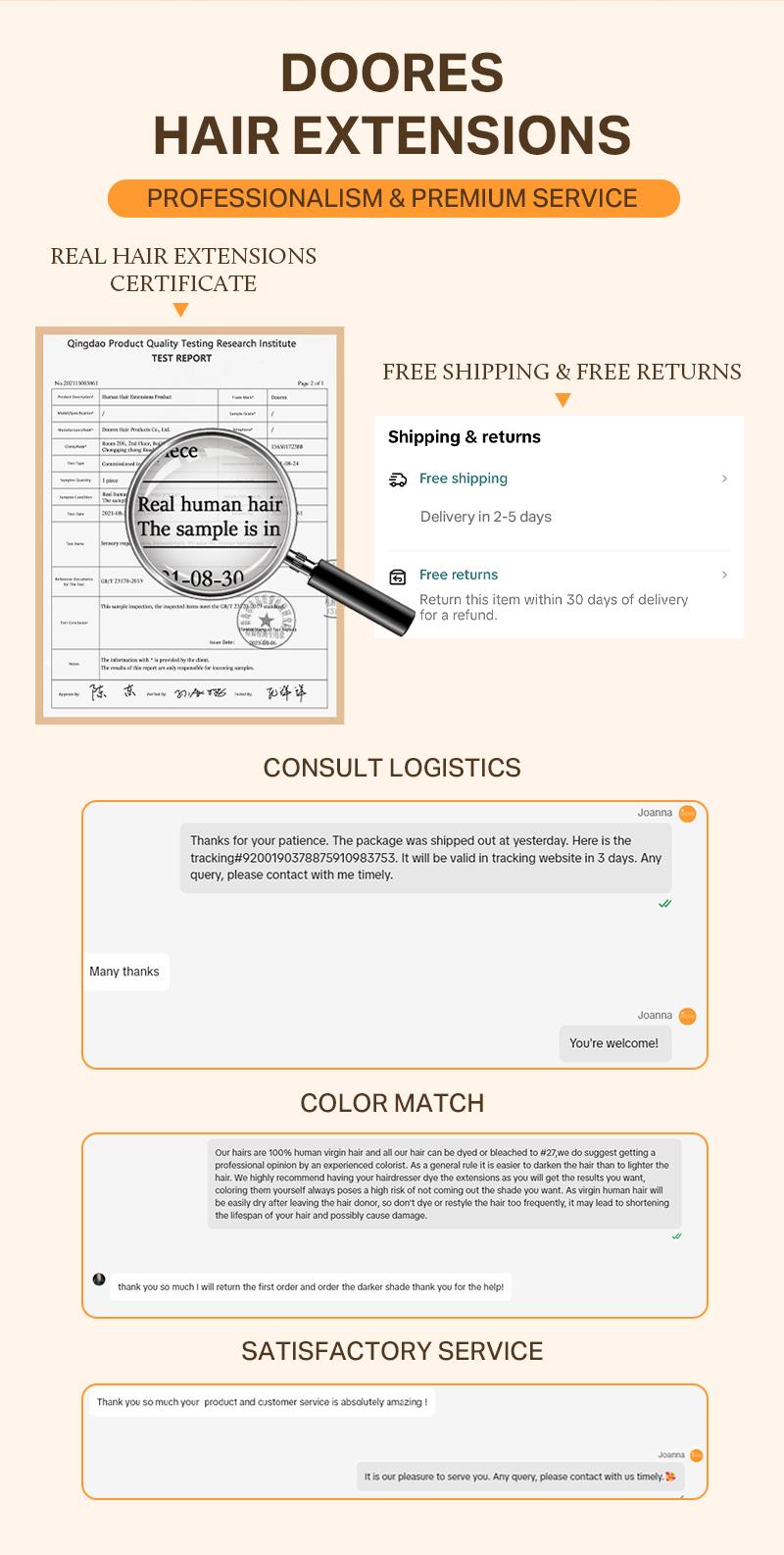 Doores Genius Seamless Tape-In Weft Hair Extensions 16–24" Straight 100% Human Hair For Daily Use