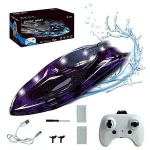 Summer Outdoor Pool Remote Control Boat, Kids RC Submarine Toy, Portable Outdoors, Dual Propellers, Rechargeable Batteries, Birthday Gift for Boys